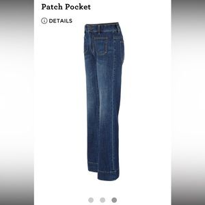 Cabi high waisted patch pocket flare jeans size 12